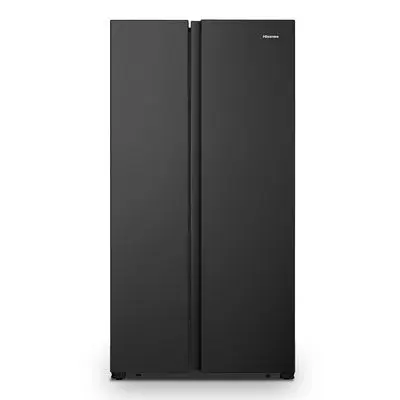 HISENSE ตู้เย็นไซด์ บาย ไซด์ (18.5 คิว, สีดำ) รุ่น RS670N4TBN