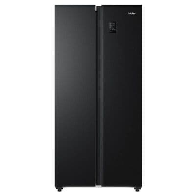 HAIER Side By Side Refrigerator (17.1 Cubic, Black) HRF-SBS490