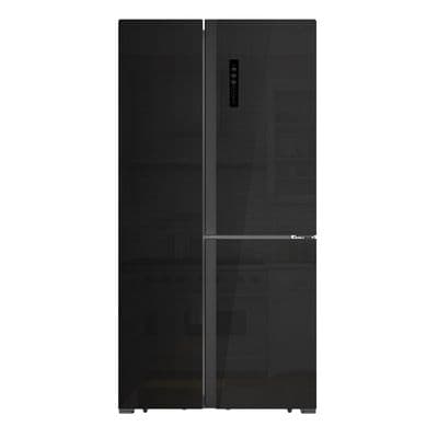 BEKO ตู้เย็นไซด์ บาย ไซด์ (19.9 คิว, สีกระจกดำ) รุ่น GNO580E50GBTH