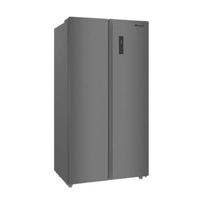 ACONATIC Side by Side Refrigerator 14.1 Cubic Inverter (Dark Gray) AN-FR4000S
