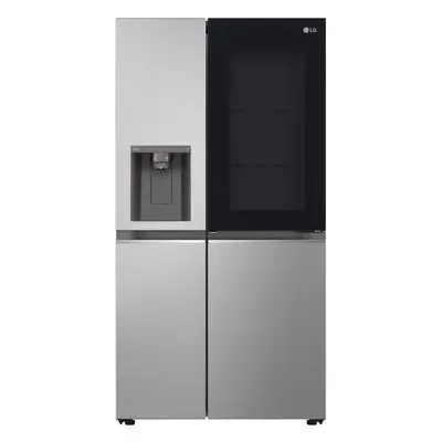 LG Side By Side Refrigerator 22.4 Cubic Inverter Silver GC-J257SQZW.AEPPLMT