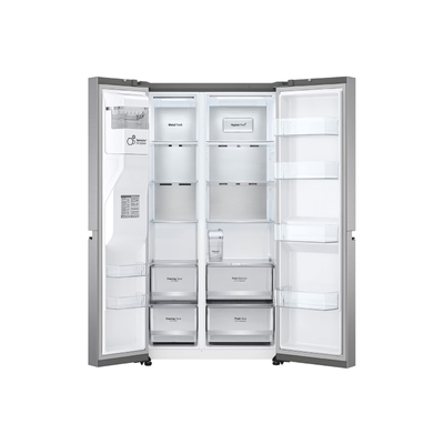 LG ตู้เย็น Side by Side 22.4 คิว Inverter (สีเงิน) รุ่น GC-L257SFZW.APYPLMT