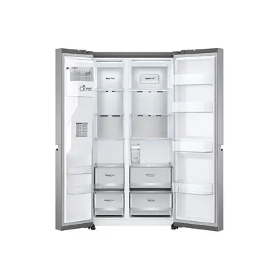 LG Side by Side Refrigerator 22.4 Cubic Inverter (Silver) GC-L257SFZW.APYPLMT