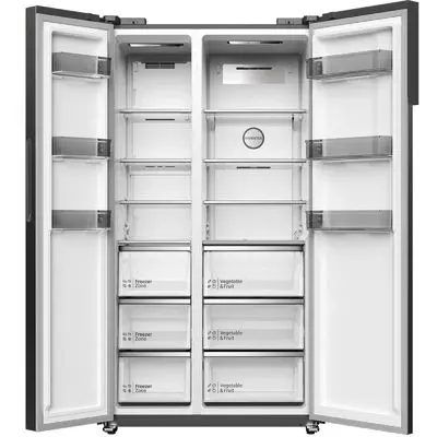 HITACHI ตู้เย็น Side by Side 18.5 คิว Inverter (สี Dark Inox) รุ่น HRSN9552DDXTH