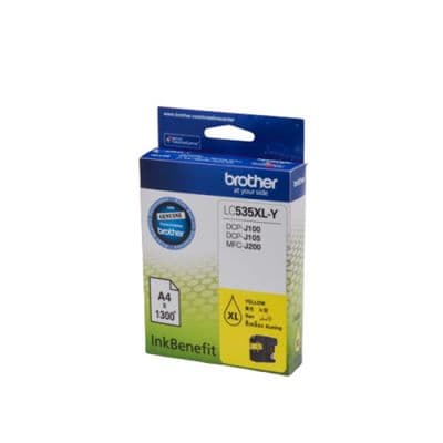 BROTHER Ink Cartridge (Yellow) LC-535XLY