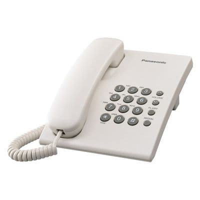 PANASONIC โทรศัพท์บ้าน (สีขาว) รุ่น KX-TS500MXW