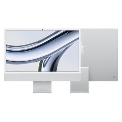 APPLE iMac M3 With Retina 4.5K 2023 (24", RAM 8GB, 256GB, CPU 8-Core, GPU 8-Core, Silver)