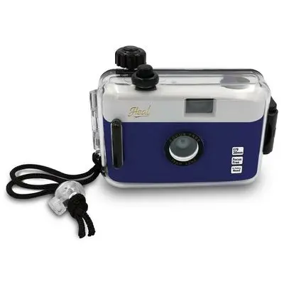 Film Camera Waterproof (Blue/White) Film Camera Blue-White