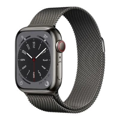 APPLEWatch Series 8 GPS + Cellular (41mm., Graphite Stainless Steel Case, Graphite Milanese Loop)