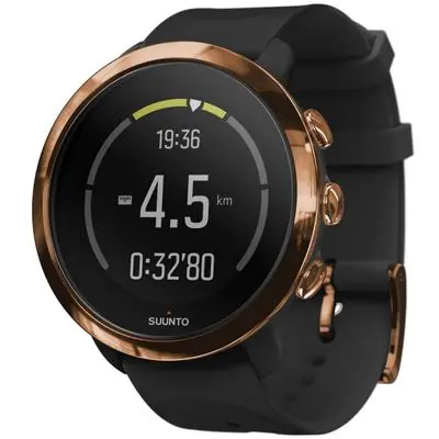 SUUNTO Smart Watch (50mm, CopperCase,Black Band) 3 Fitness