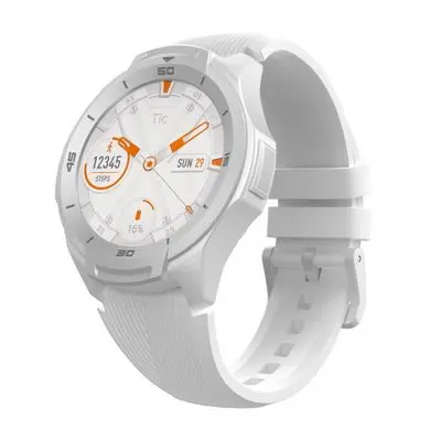 TICWATCH Smart Watch (46.6mm,White Case,White Band) S2