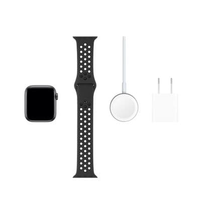 APPLE Watch Nike Series 5 GPS (44mm, Space Gray Aluminum Case, Anthracite/Black Nike Sport Band)
