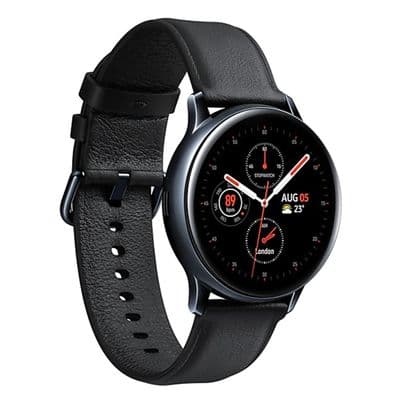 SAMSUNG Smart Watch (40mm, Black Case, Black Band) Galaxy Watch Active 2 Stainless