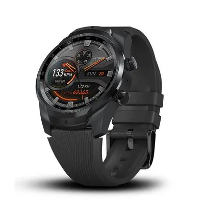 TICWATCH Smartwatch (35 mm, Black Case, Black Band) Pro 4G LTE