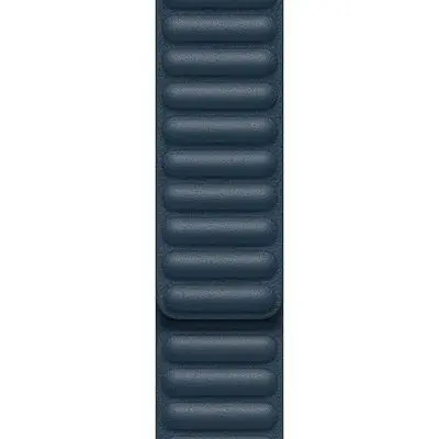 Watch Band (40 mm., M/L, Leather Link, Baltic Blue)