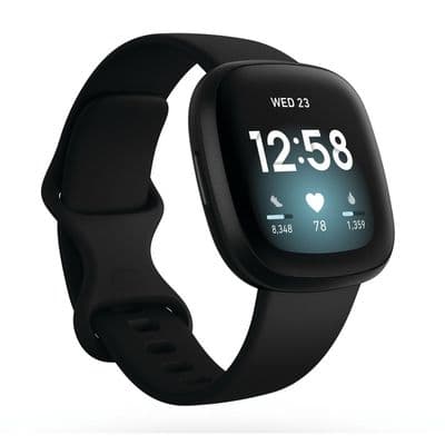 FITBIT Smart Watch (40.3 mm, Graphite Case, Carbon Band) Sense