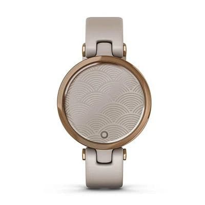 GARMIN Smart Watch (34.5 mm, Rose Gold Case, Light Sand Band) Lily
