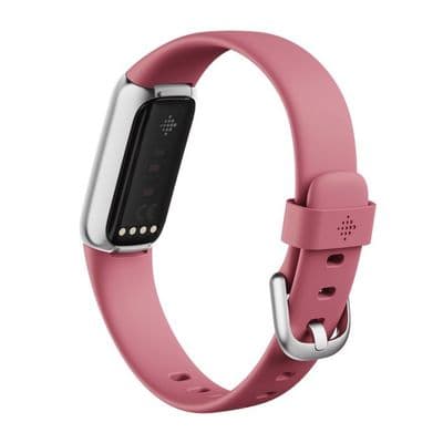 FITBIT Smart Watch (17.6 mm, Platinum Stainless Steel Case, Orchid Band) Luxe