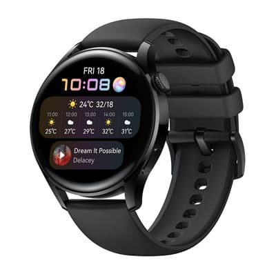HUAWEI Smart Watch (46 mm, Black Case, Black Band) 3 Active Edition