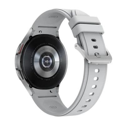 SAMSUNG Smart Watch (46 mm, Silver Case, Grey Band) Galaxy Watch4 Classic BT