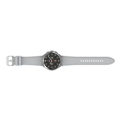 SAMSUNG Smart Watch (46 mm, Silver Case, Grey Band) Galaxy Watch4 Classic BT