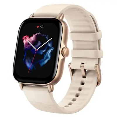 Smart Watch GTS 3 (42.4 mm, Ivory White Case, Ivory White Band) W2035TY2N