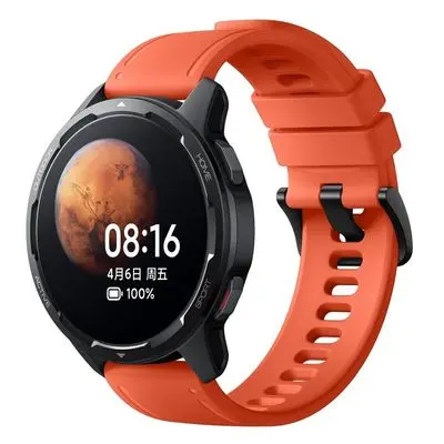 XIAOMI สายนาฬิกาสำหรับ Watch S1 Active  (สายซิลิโคน, สีส้ม) รุ่น BHR5593GL