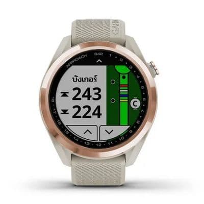Approach S42 Smart Watch (43.4mm., Rose Gold Case, Light Sand Band)