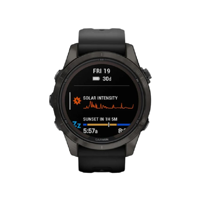 GARMIN Smart Watch (42mm., Carbon Gray Case, Black Band) f?nix? 7S Pro