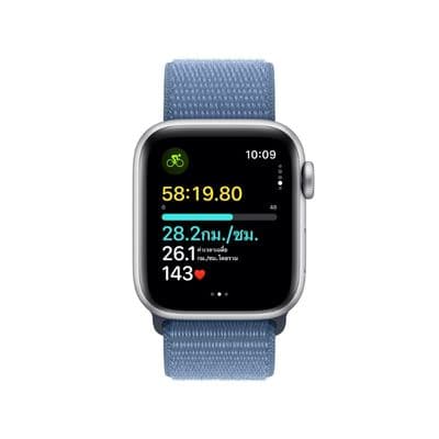 APPLE Watch Series SE GPS + Cellular 2023 (40mm., Silver Aluminum Case, Winter Blue Sport Loop)