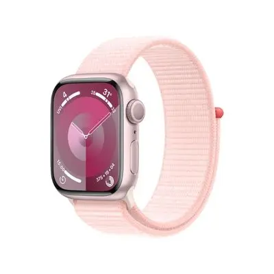 Watch Series 9 GPS 2023 (41mm., Pink Aluminum Case, Light Pink Sport Loop)