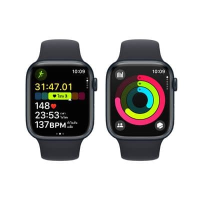 APPLE Watch Series 9 GPS + Cellular 2023 (45mm., M/L Size, Midnight Aluminum Case, Midnight Sport Band)