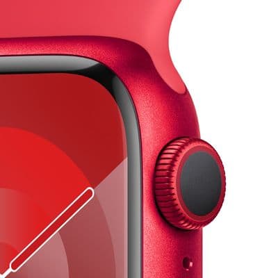 APPLE Watch Series 9 GPS 2023 (41mm., S/M Size, (PRODUCT)RED Aluminum Case, (PRODUCT)RED Sport Band)