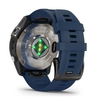 GARMIN Smart Watch (47mm., Black Case, Navy Band) Quatix 7 Pro