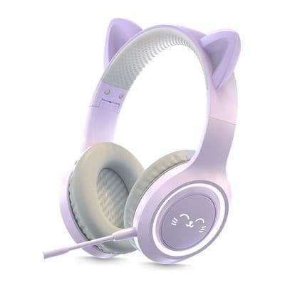 BETENO Over-ear Wireless Bluetooth Gaming Headphone (Purple) BH-300