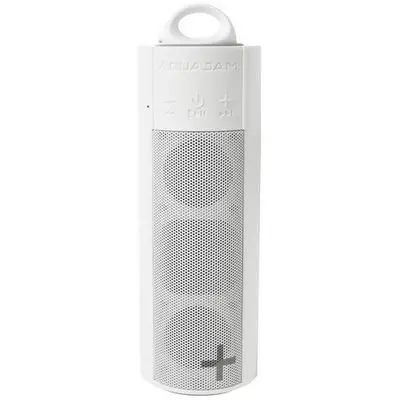 AQUAJAM Aj2 Plus Portable Bluetooth Speaker (White)