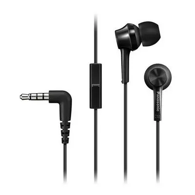 PANASONIC In-ear Wire Headphone (Black) RP-TCM115E-K