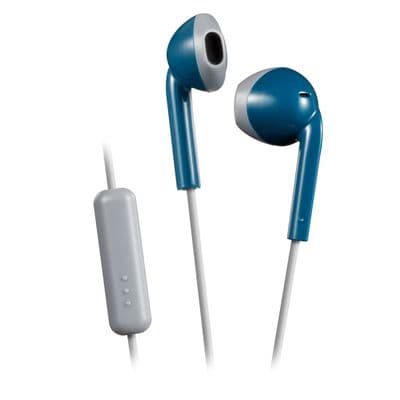JVC Retro Earbuds Wire Headphone (Blue) HA-F19M-AH-E