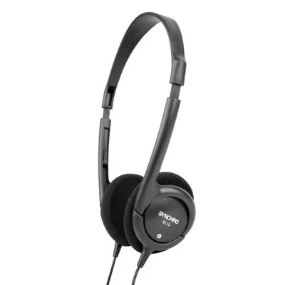 SYNCHRO On-ear Wire Headphone (Black) SL15