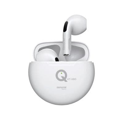 AIWA AT-X80Q Truly Wireless In-ear Wireless Bluetooth Headphone (White)