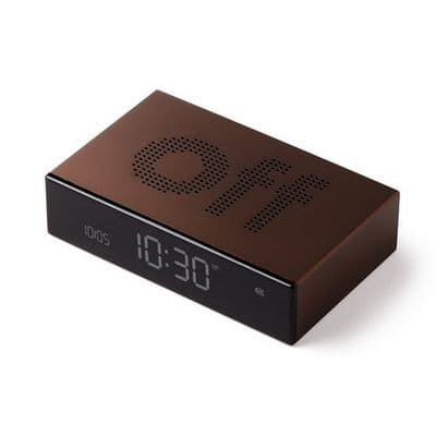 LEXON Flip Premium Reversible LCD Alarm Clock (Bronze) LR152BZ