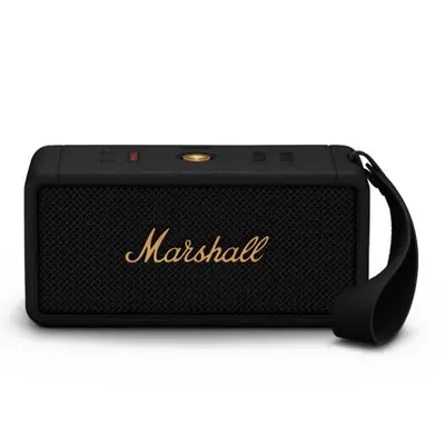 Middleton Portable Bluetooth Speaker (60W, Black And Brass)