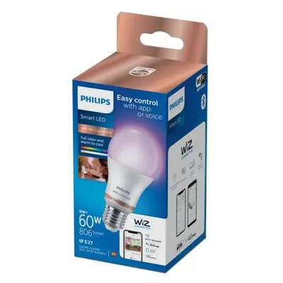 Smart LED Bulb (WiZ Color Ambiance) PHI WFB 60W A60 RGB