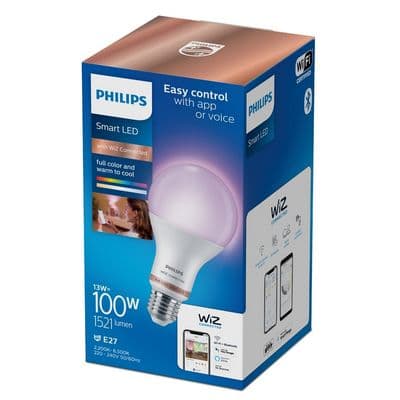 PHILIPS Smart LED Bulb (WiZ Color Ambiance) PHI WFB 100W A67 TW