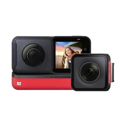 INSTA360 One RS Twin Edition กล้องแอ็คชั่น (48MP, สีดำ/แดง) รุ่น CINRSGP A