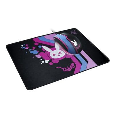 RAZER Gaming Mouse + Mouse Pad (Black/Pink) Abyssus D.Va