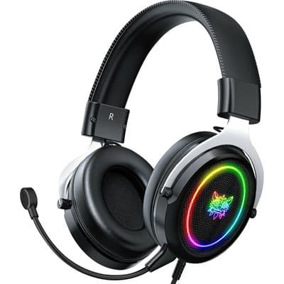 ONIKUMA Over-ear Wire Gaming Headphone Metal Mesh RGB (Black) X10