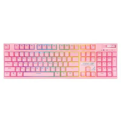 SIGNO Gaming Keyboard (Pink) KB-741P (Blue-Switch)