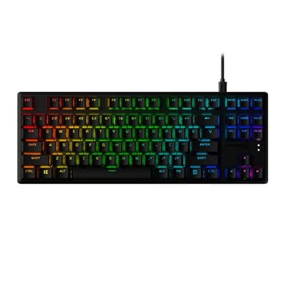 HYPER-X Alloy Origins Core - PBT Red Linear Gaming Keyboard (Black) 639N7AA