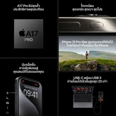 APPLE iPhone 15 Pro (128GB, Blue Titanium)